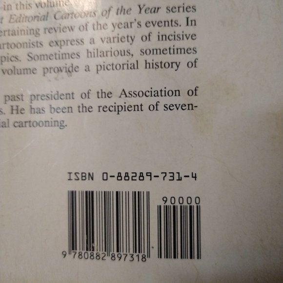 Best Editorial Cartoons of Year 1989 Charles Brooks paperback vintage politics - Picture 3 of 10